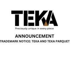 ANNOUNCEMENT: NOTICE REGARDING THE TRADEMARKS TEKA, TEKA PARQUET