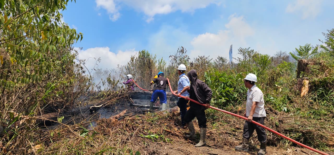 When Fire Crosses Boundaries: PT Pilar Wanapersada Supports Firefighting Efforts Alongside the Community